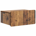 Wandmontierter Nachttisch Altholz 49 x 34,5 x 24 cm