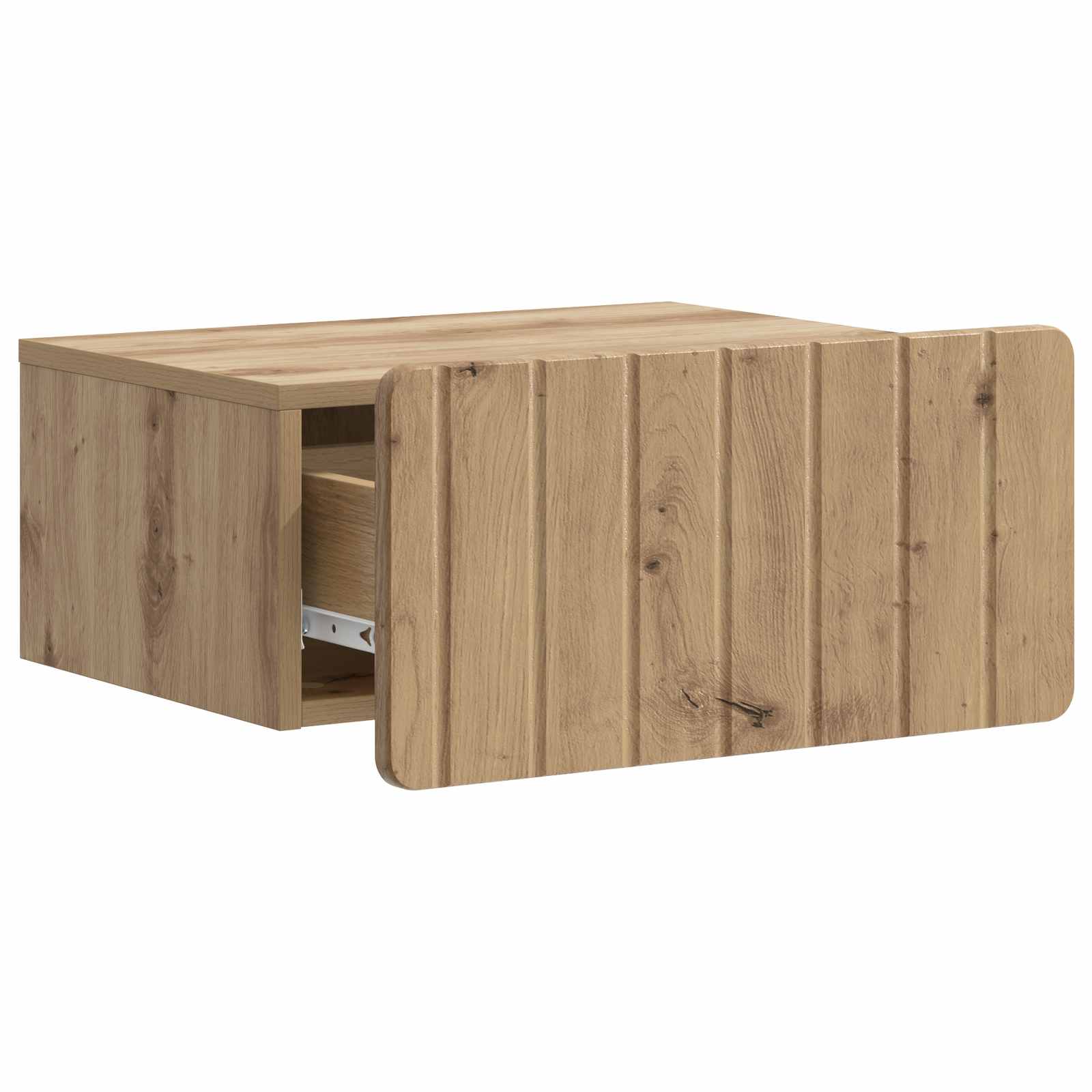 Wandmontierter Nachttisch Artisan-Eiche 49 x 34,5 x 24 cm