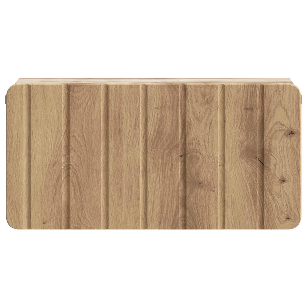 Wandmontierter Nachttisch 2 pcs Artisan-Eiche 49 x 34,5 x 24 cm