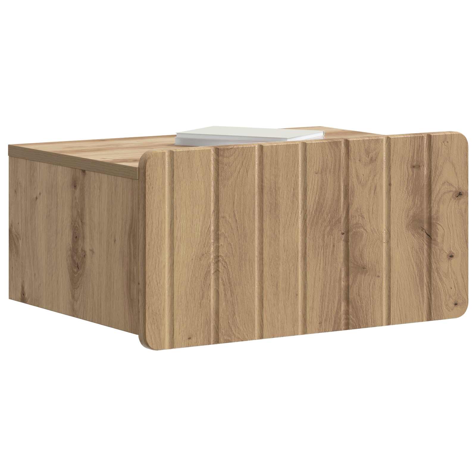 Wandmontierter Nachttisch 2 pcs Artisan-Eiche 49 x 34,5 x 24 cm