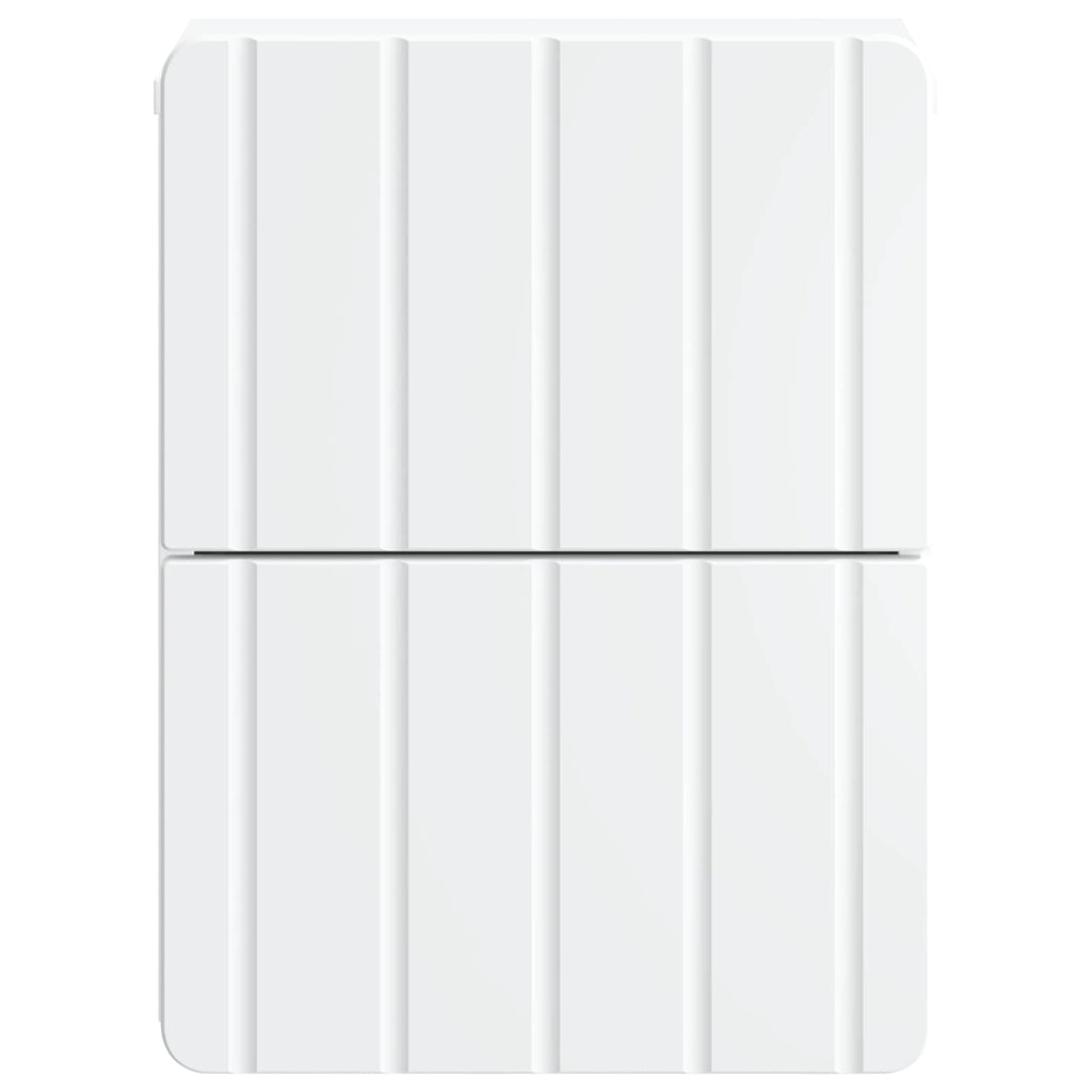 Wandmontierter Nachttisch 2 pcs Weiß 33 x 34,5 x 43 cm