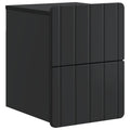 Wandmontierter Nachttisch Schwarz 33 x 34,5 x 43 cm