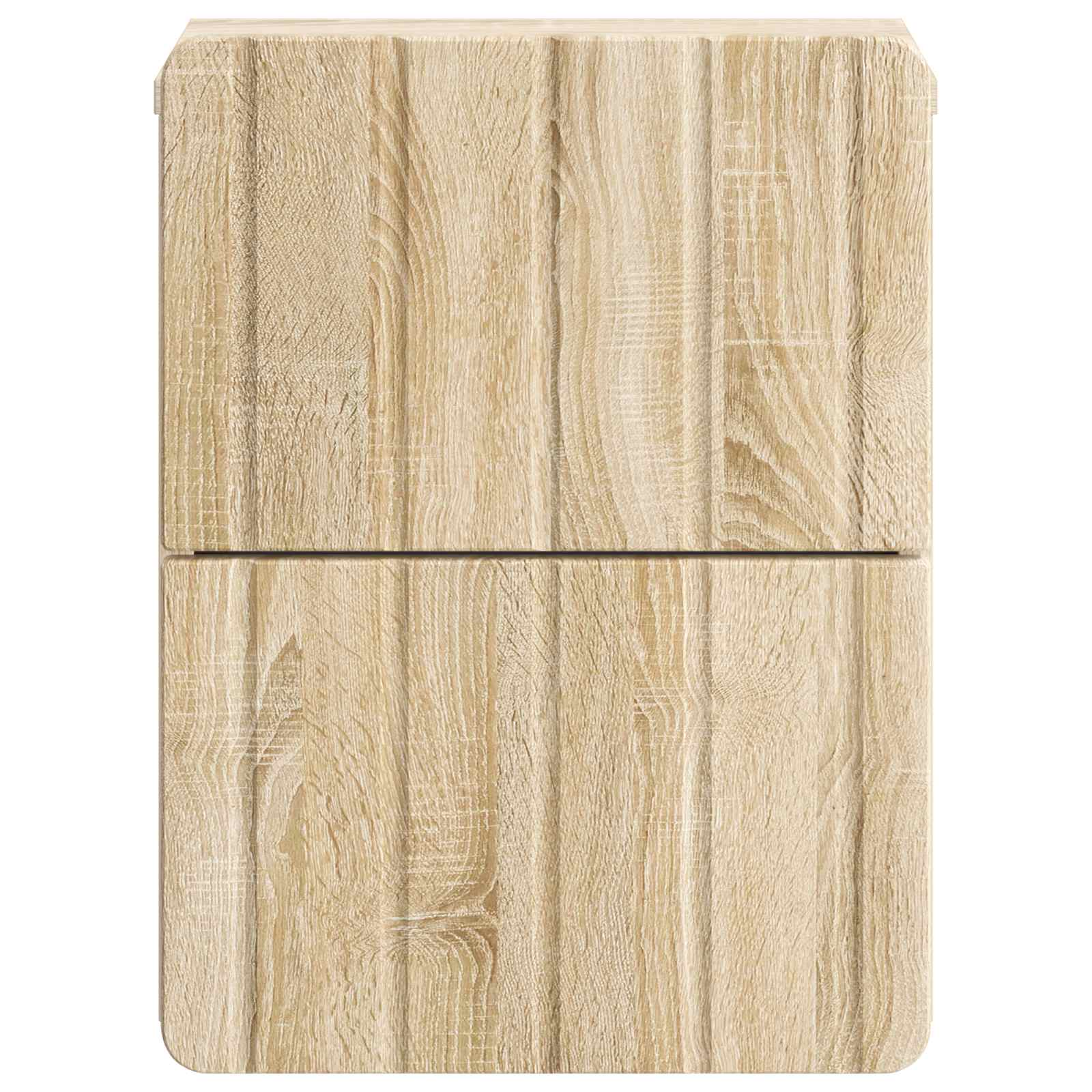Wandmontierter Nachttisch 2 pcs Sonoma-Eiche 33 x 34,5 x 43 cm