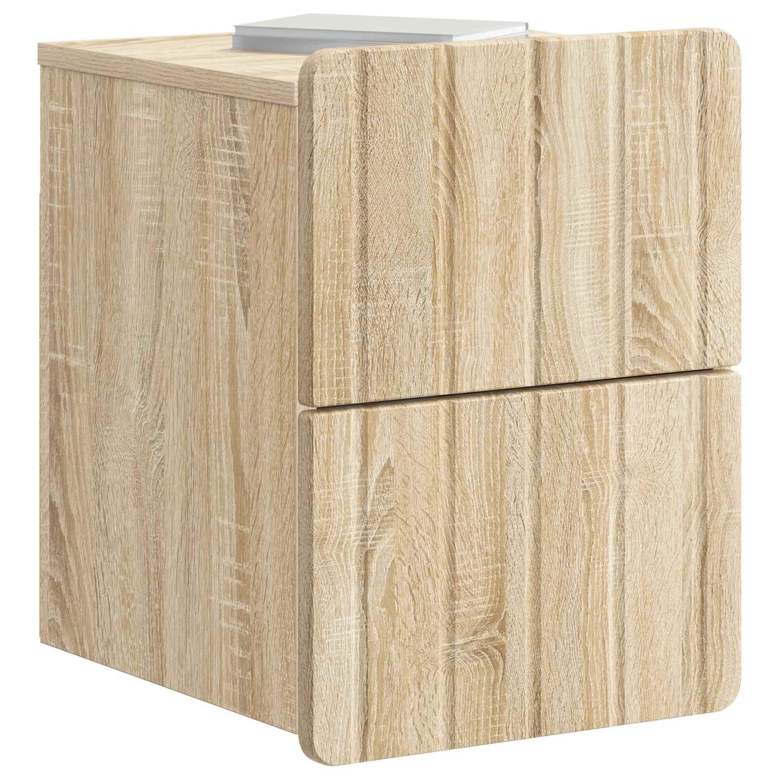 Wandmontierter Nachttisch 2 pcs Sonoma-Eiche 33 x 34,5 x 43 cm