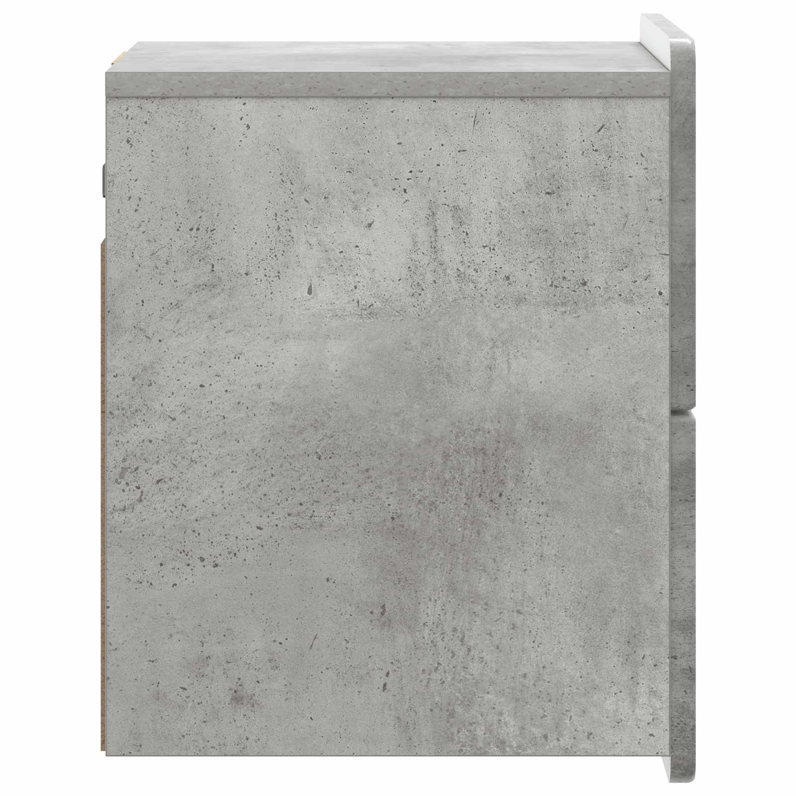 Wandmontierter Nachttisch Betongrau 33 x 34,5 x 43 cm