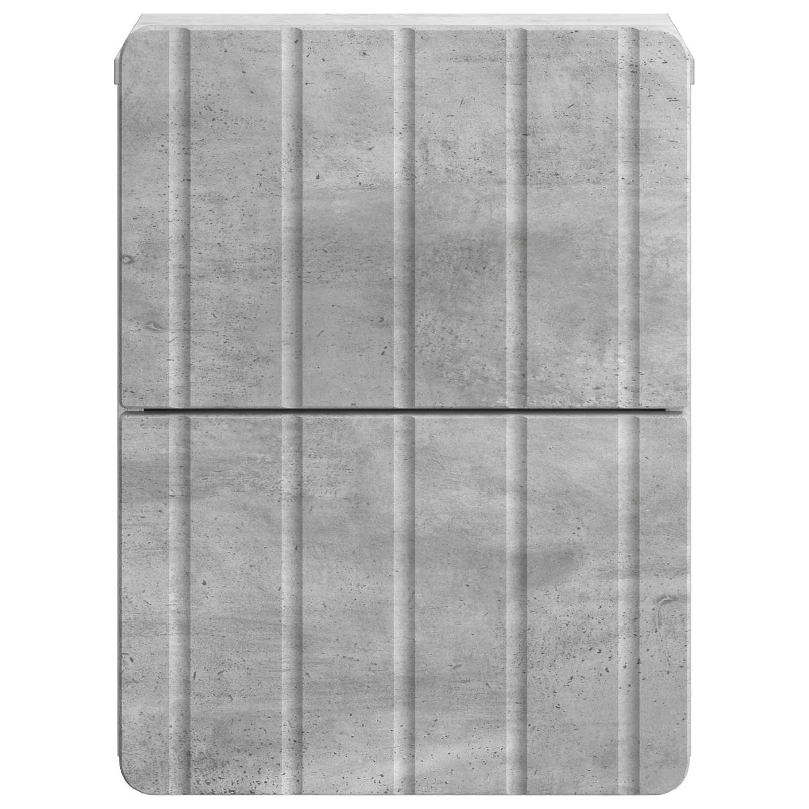 Wandmontierter Nachttisch 2 pcs Betongrau 33 x 34,5 x 43 cm