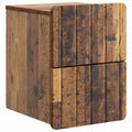 Wandmontierter Nachttisch Altholz 33 x 34,5 x 43 cm