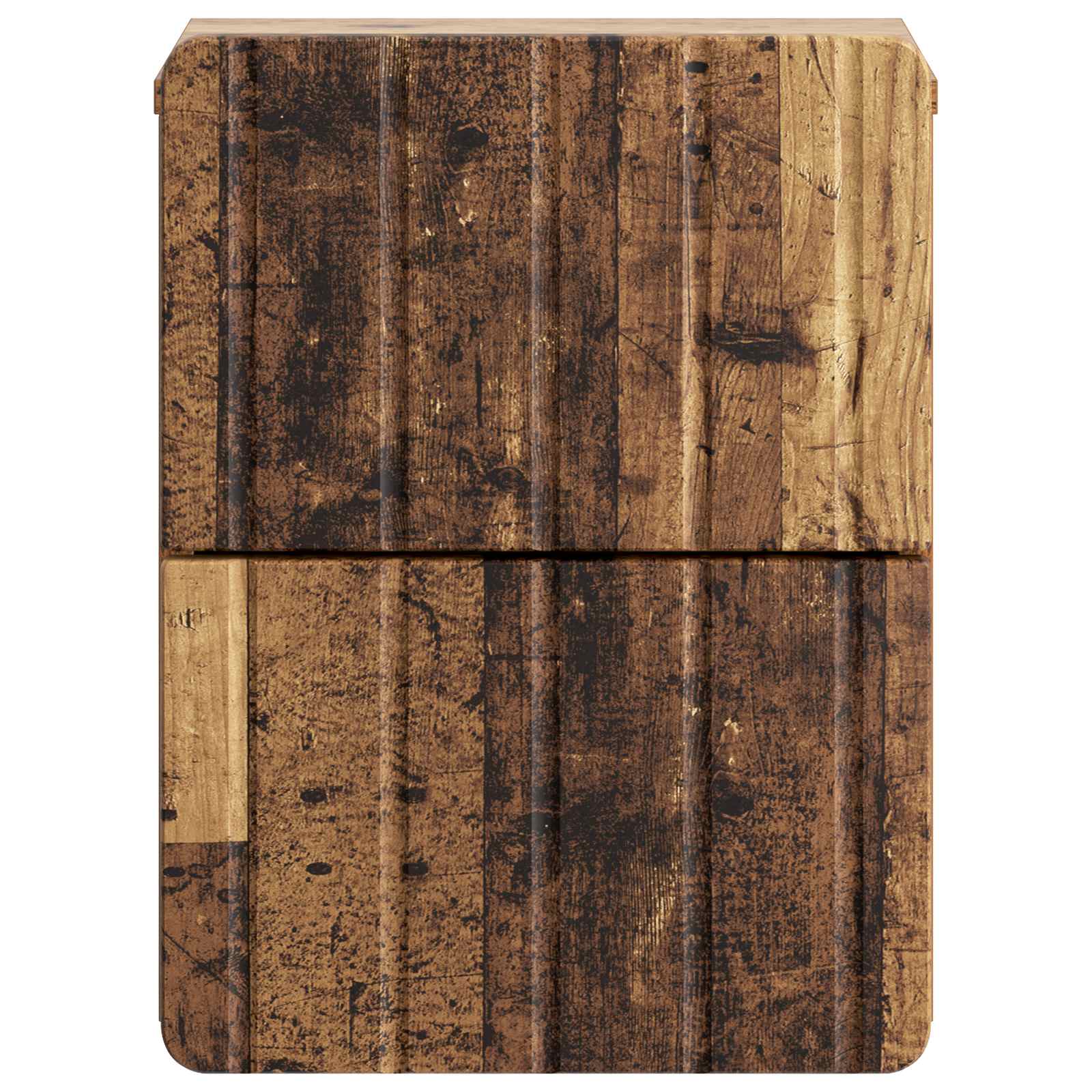 Wandmontierter Nachttisch 2 pcs Altholz 33 x 34,5 x 43 cm