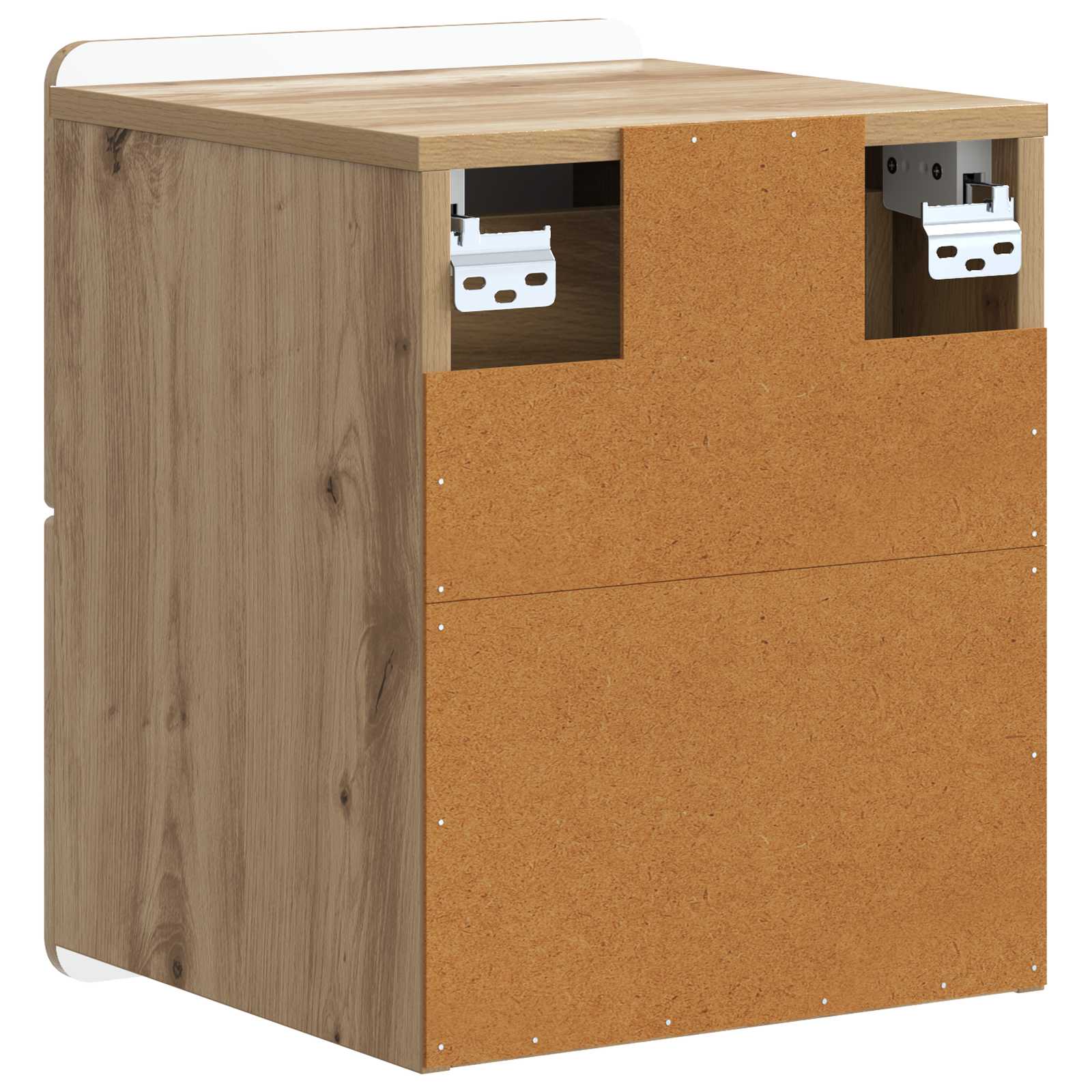 Wandmontierter Nachttisch 2 pcs Artisan-Eiche 33 x 34,5 x 43 cm