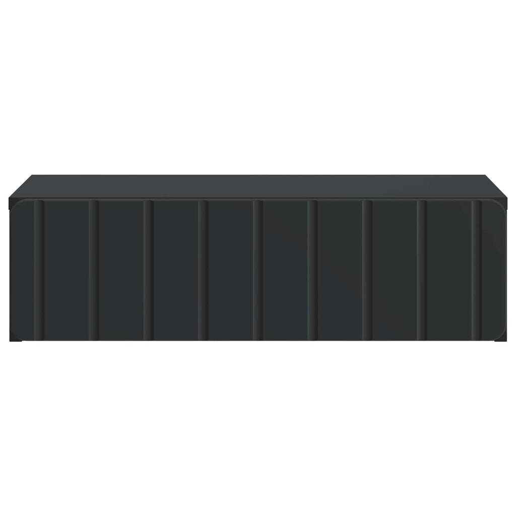 Wandmontierter Beistelltisch Schwarz 59 x 34,5 x 17 cm