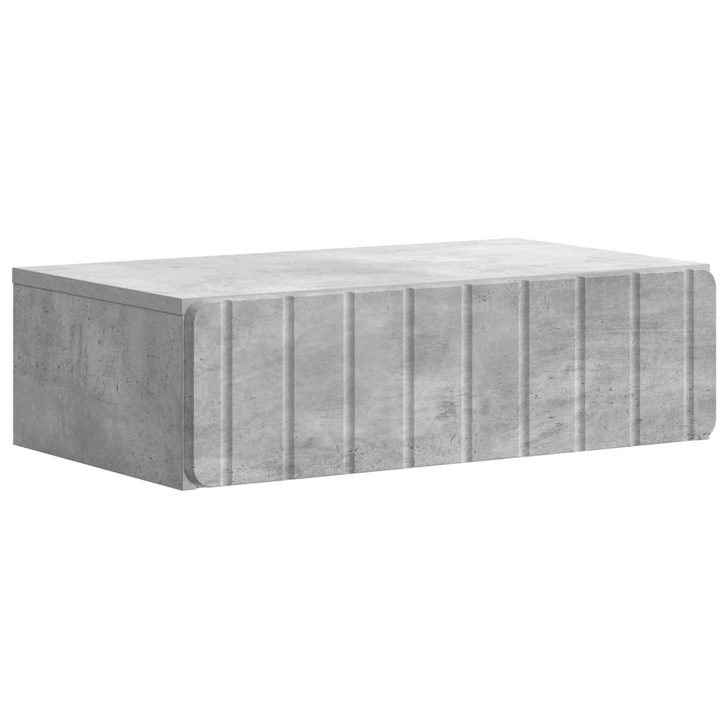 Wandmontierter Beistelltisch Betongrau 59 x 34,5 x 17 cm