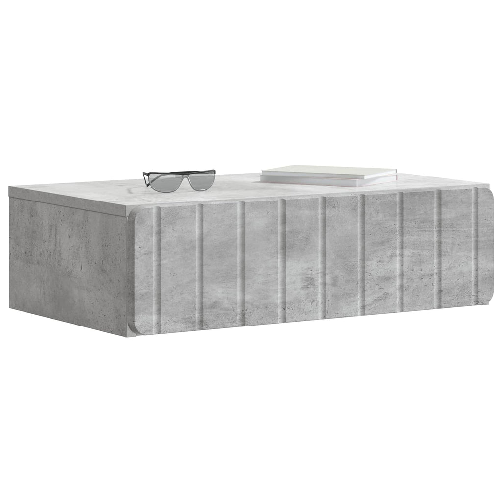 Wandmontierter Beistelltisch Betongrau 59 x 34,5 x 17 cm