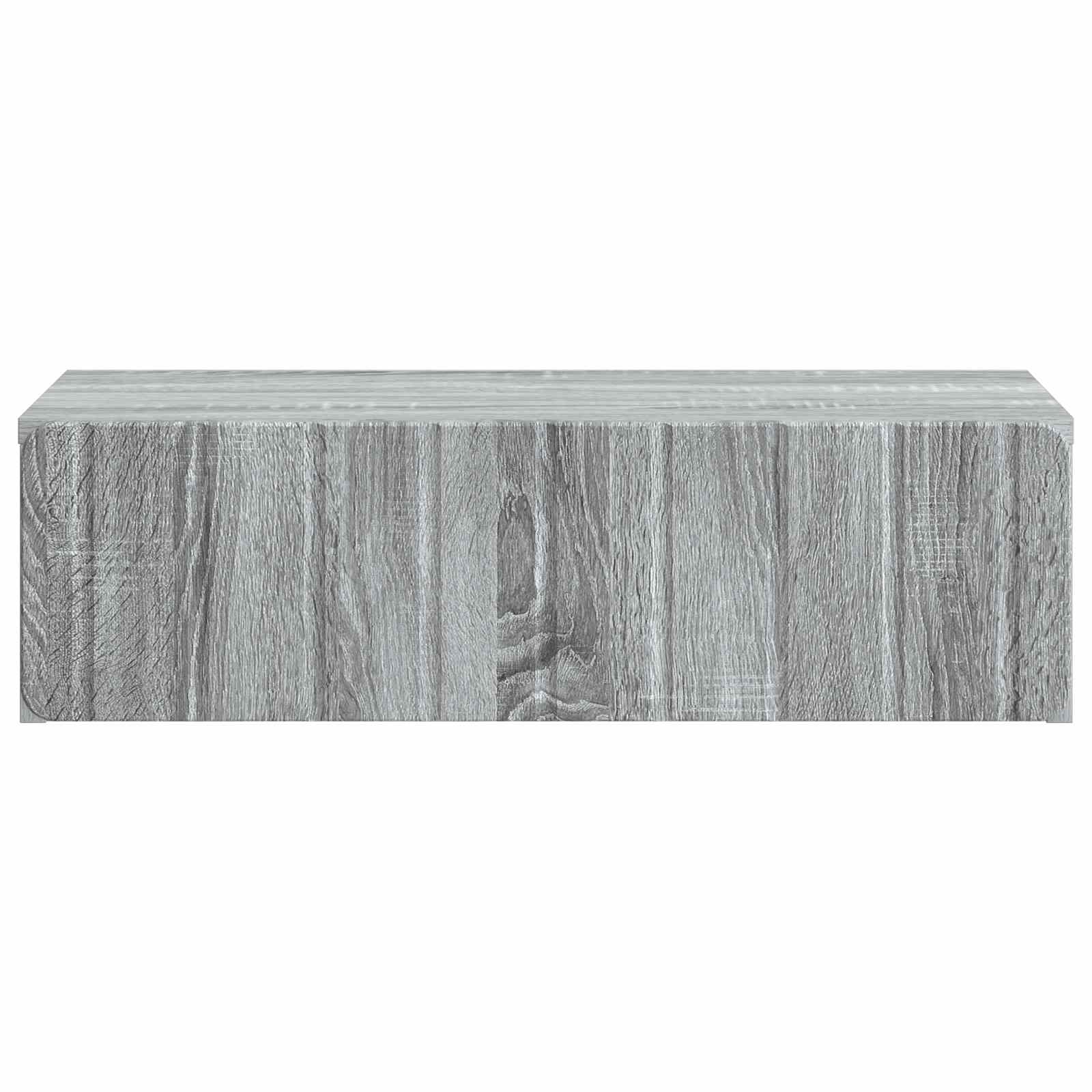 Wandmontierter Beistelltisch Graues Sonoma 59 x 34,5 x 17 cm