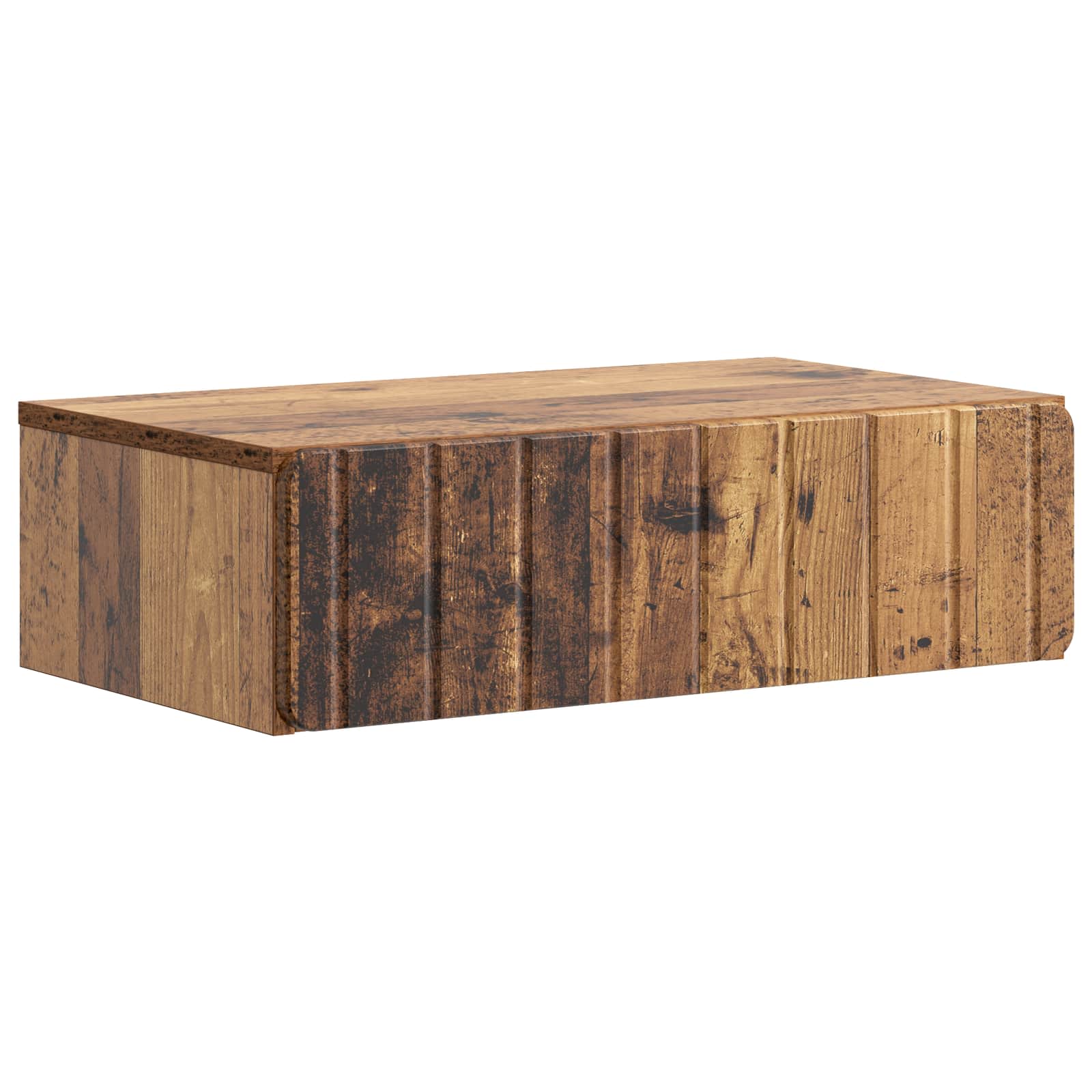 Wandmontierter Beistelltisch Altholz 59 x 34,5 x 17 cm