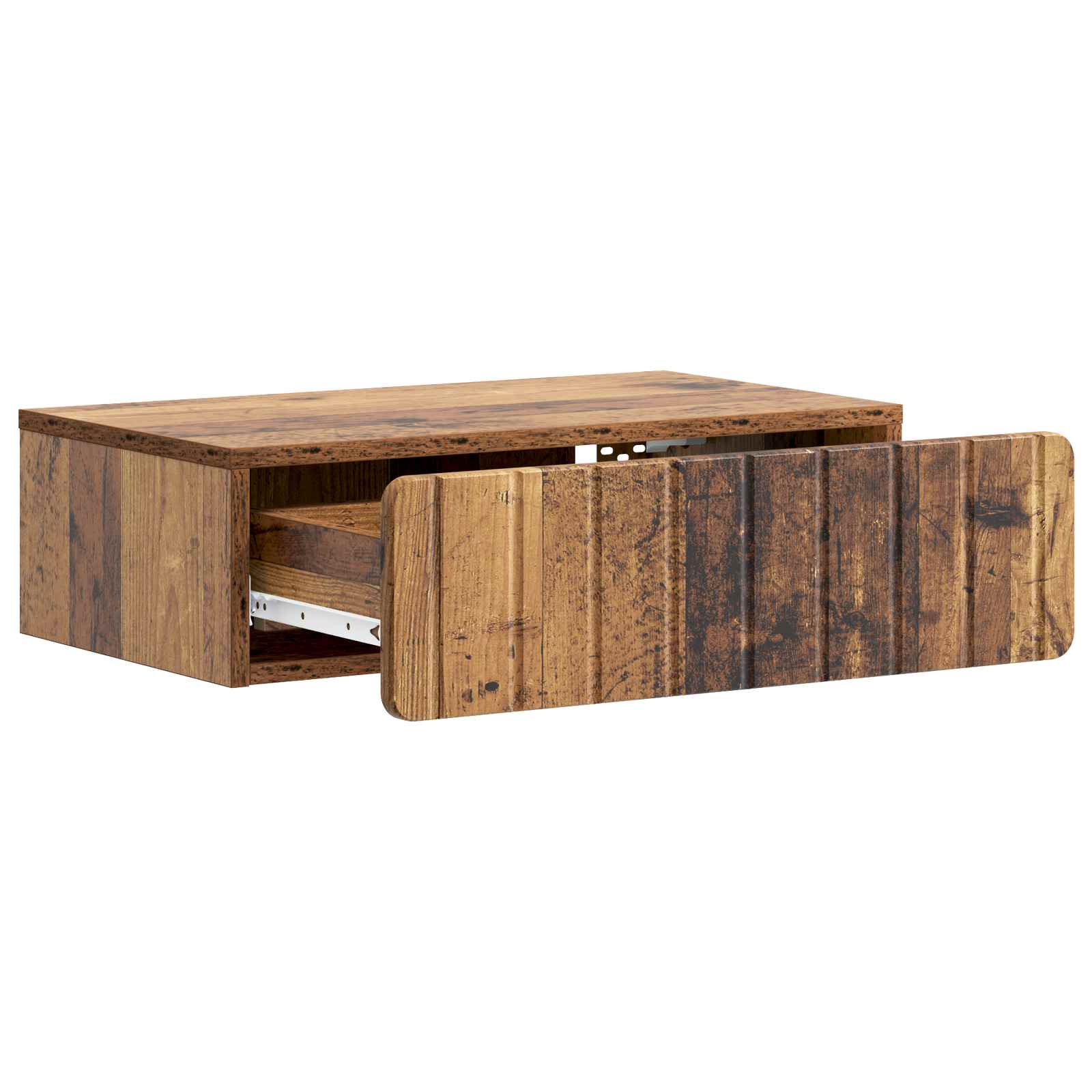Wandmontierter Beistelltisch Altholz 59 x 34,5 x 17 cm