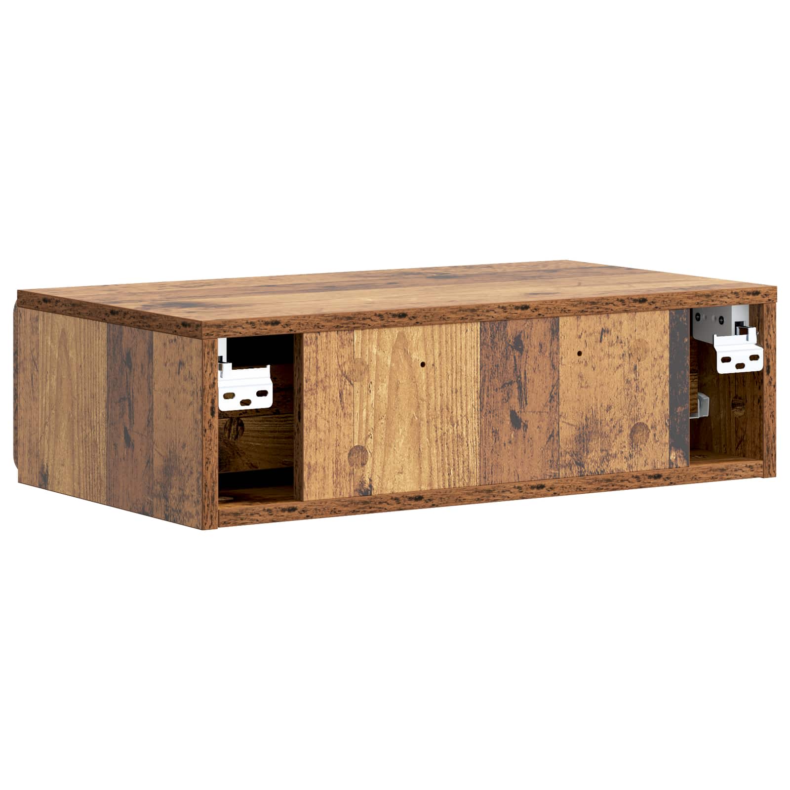 Wandmontierter Beistelltisch Altholz 59 x 34,5 x 17 cm