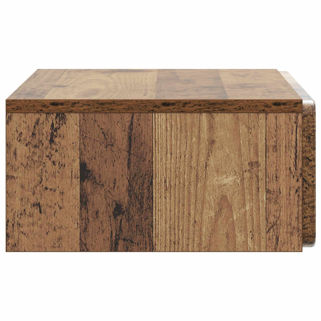 Wandmontierter Beistelltisch Altholz 59 x 34,5 x 17 cm