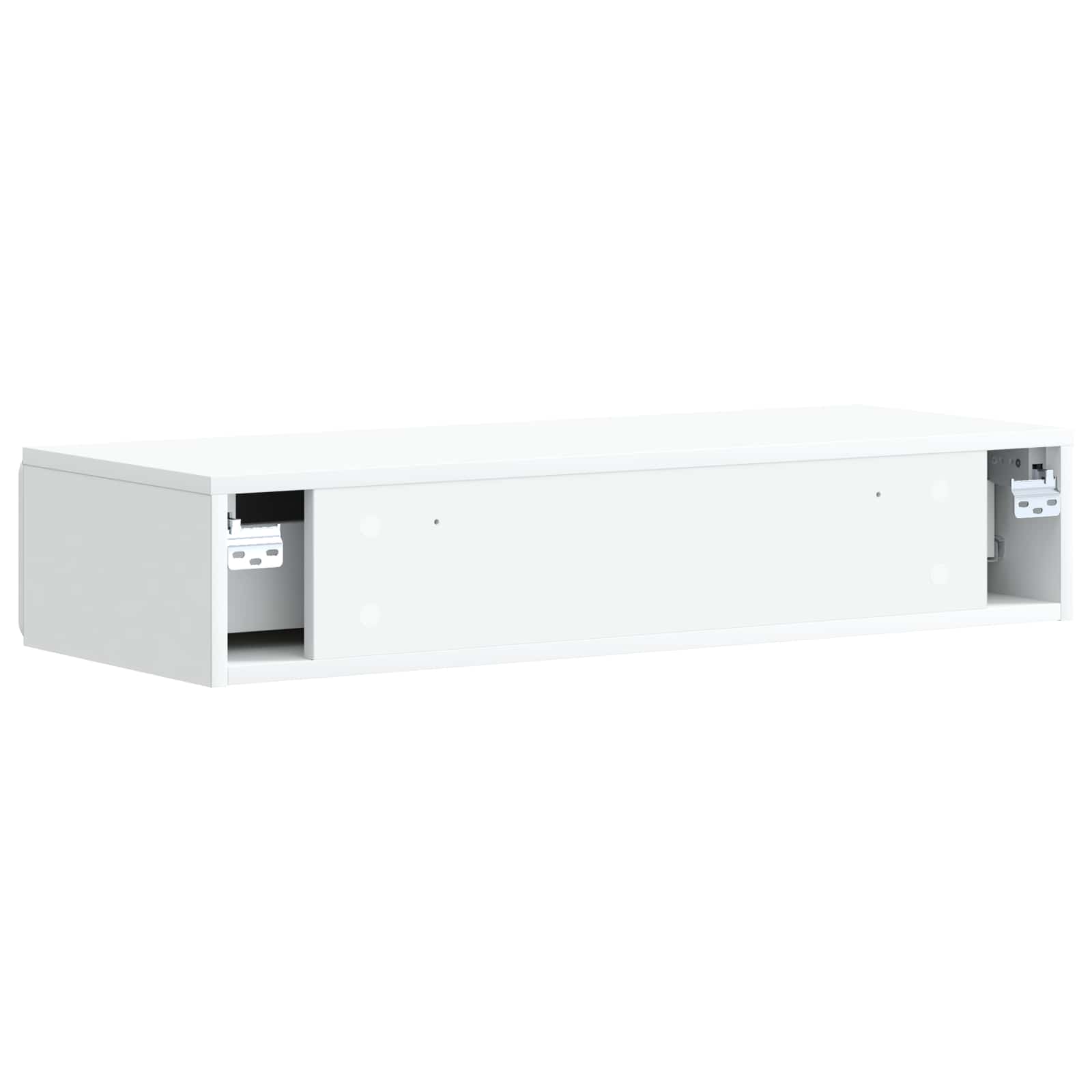 Wandmontierter Beistelltisch Weiß 87,5 x 34,5 x 17 cm