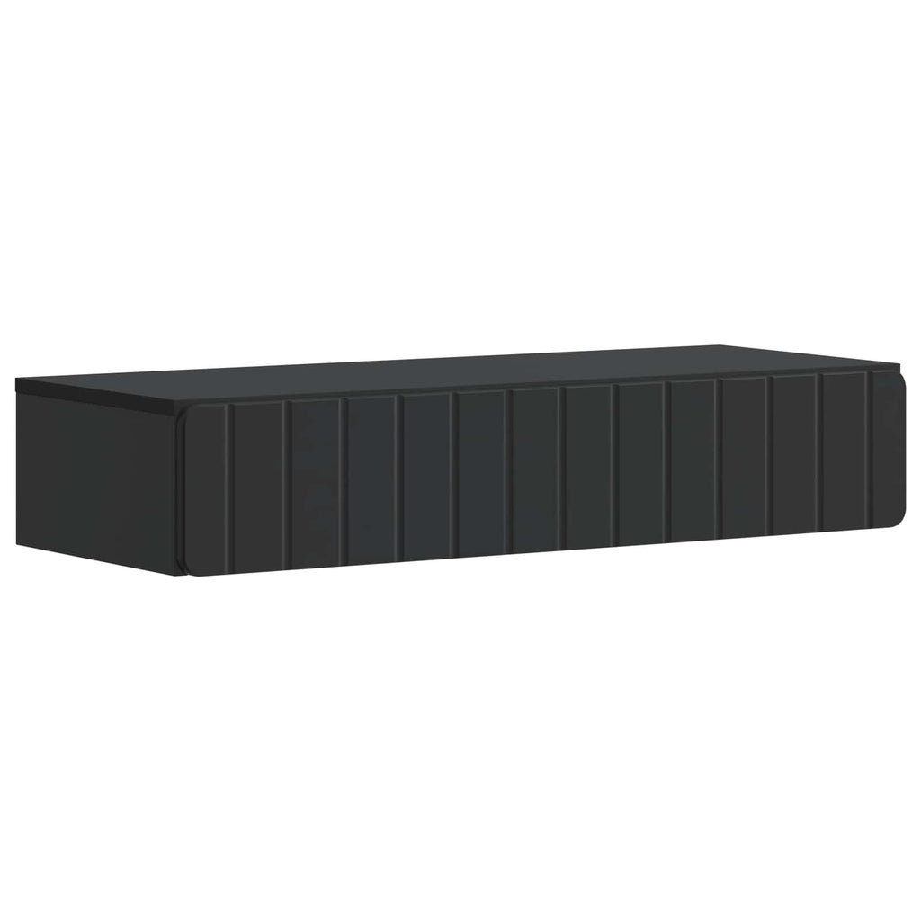 Wandmontierter Beistelltisch Schwarz 87,5 x 34,5 x 17 cm