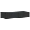 Wandmontierter Beistelltisch Schwarz 87,5 x 34,5 x 17 cm