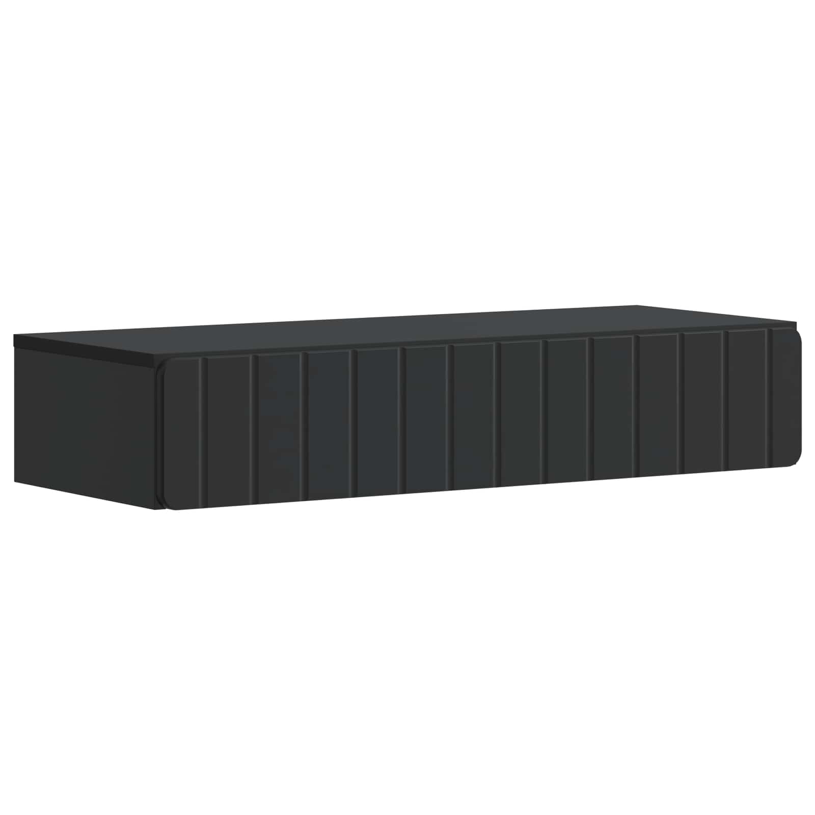 Wandmontierter Beistelltisch Schwarz 87,5 x 34,5 x 17 cm