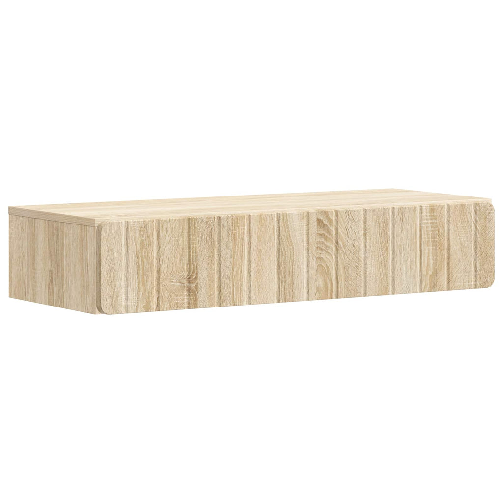 Wandmontierter Beistelltisch Sonoma-Eiche 87,5 x 34,5 x 17 cm