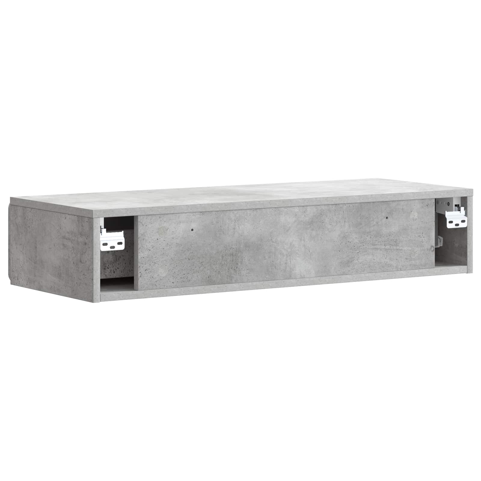 Wandmontierter Beistelltisch Betongrau 87,5 x 34,5 x 17 cm