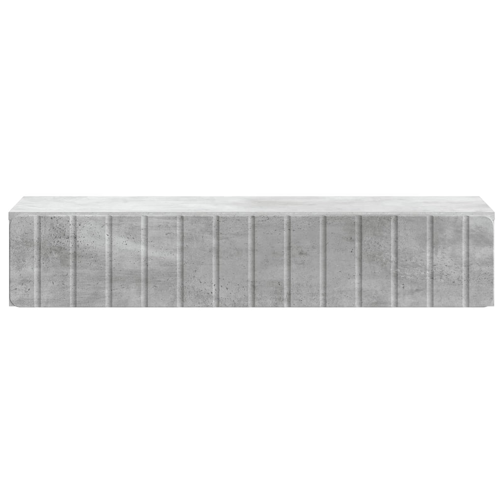 Wandmontierter Beistelltisch Betongrau 87,5 x 34,5 x 17 cm