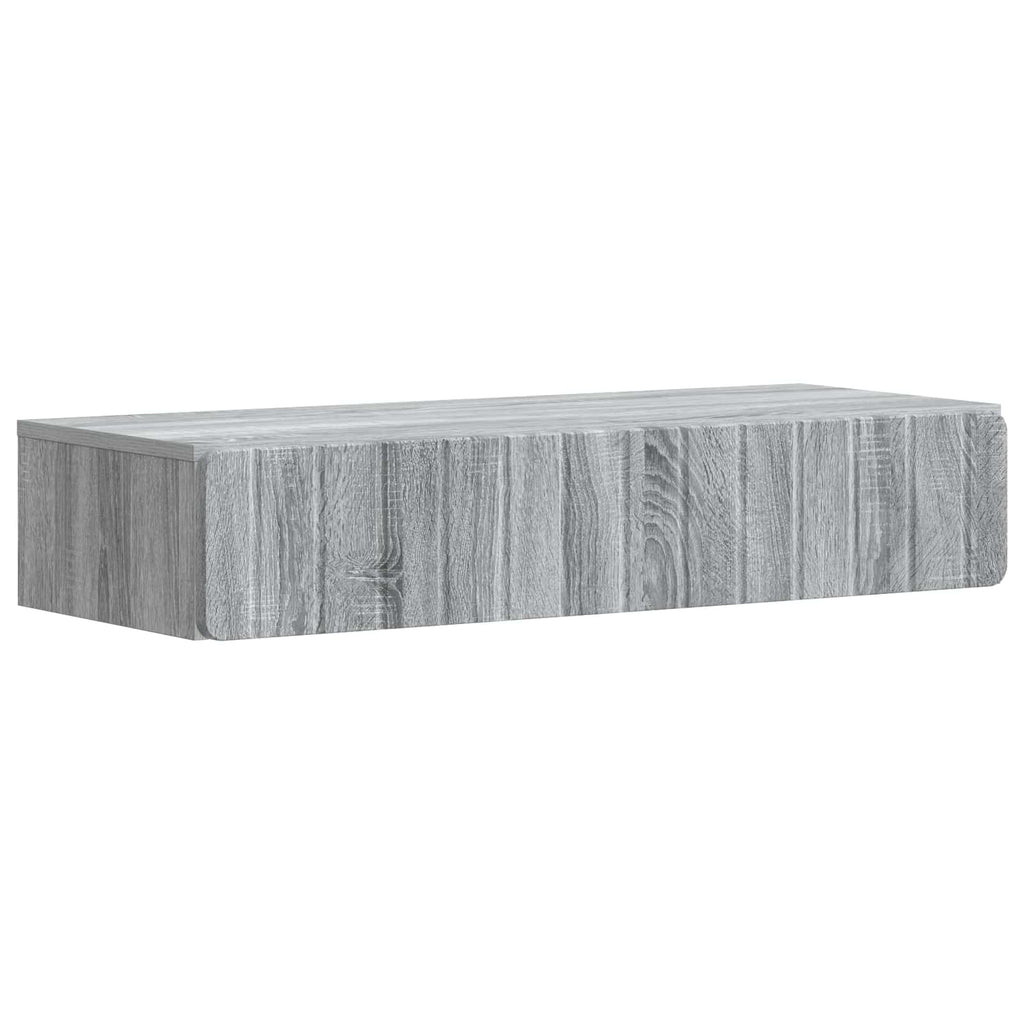 Wandmontierter Beistelltisch Graues Sonoma 87,5 x 34,5 x 17 cm