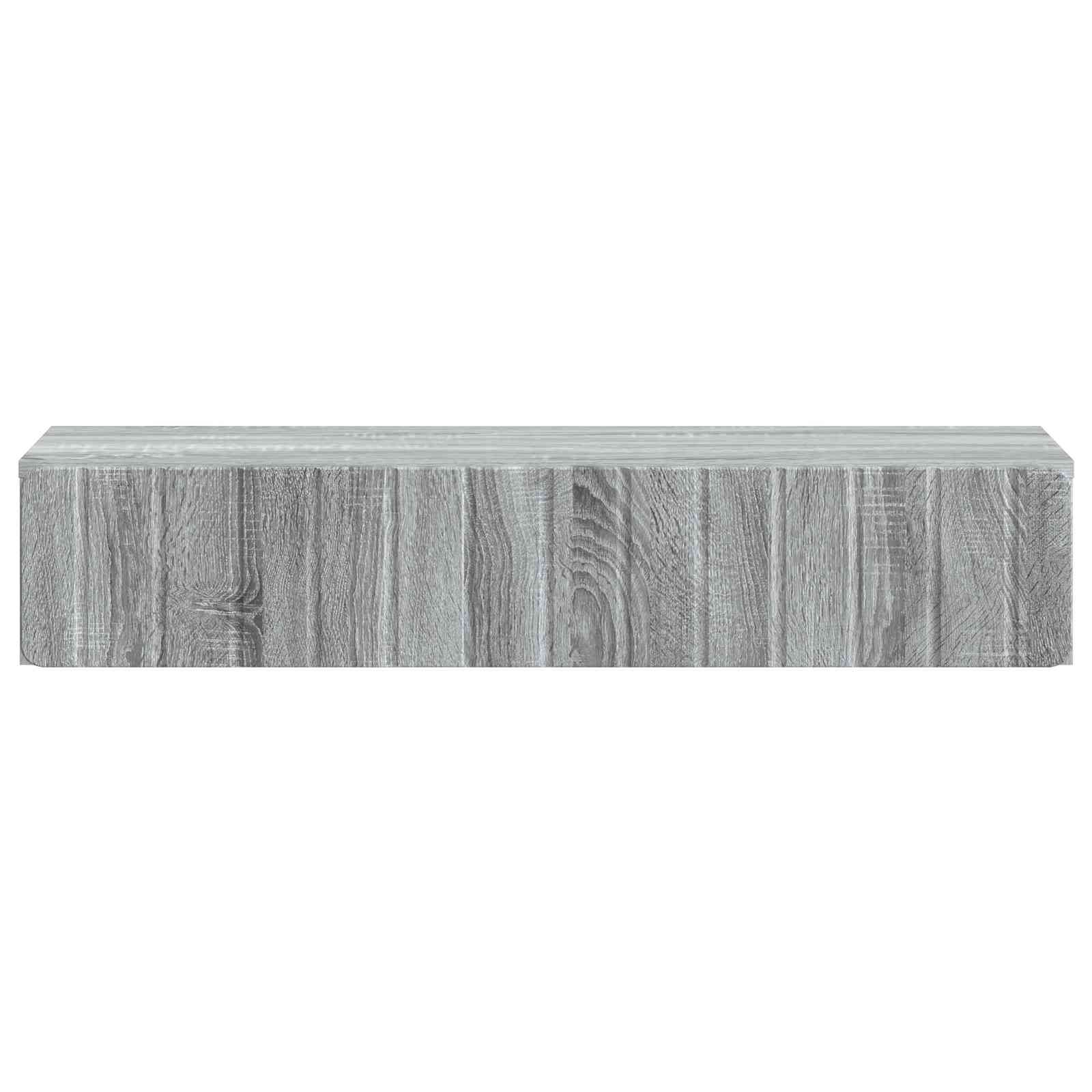 Wandmontierter Beistelltisch Graues Sonoma 87,5 x 34,5 x 17 cm