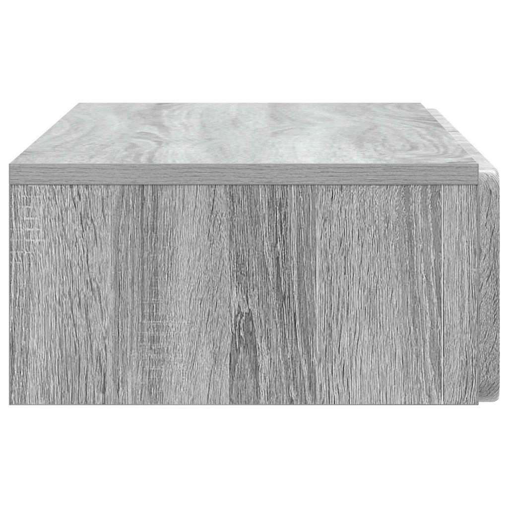 Wandmontierter Beistelltisch Graues Sonoma 87,5 x 34,5 x 17 cm
