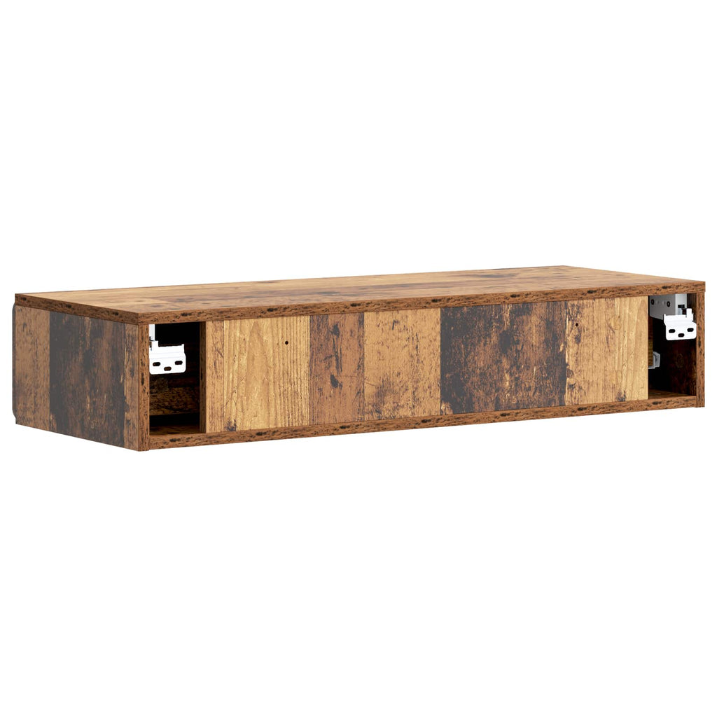 Wandmontierter Beistelltisch Altholz 87,5 x 34,5 x 17 cm