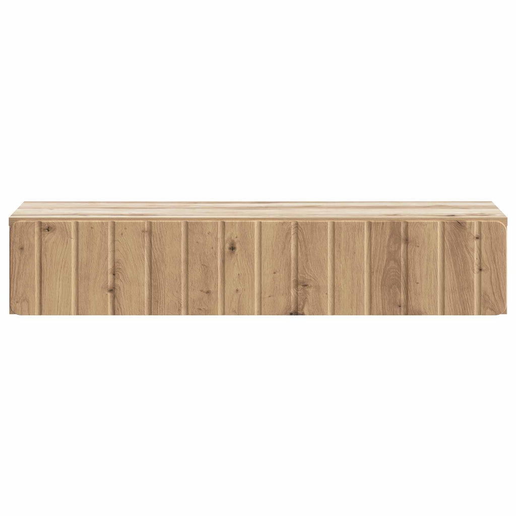 Wandmontierter Beistelltisch Artisan-Eiche 87,5 x 34,5 x 17 cm