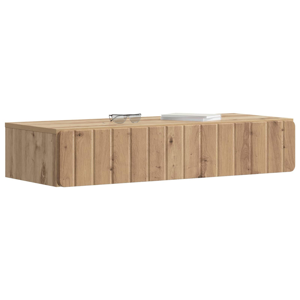 Wandmontierter Beistelltisch Artisan-Eiche 87,5 x 34,5 x 17 cm
