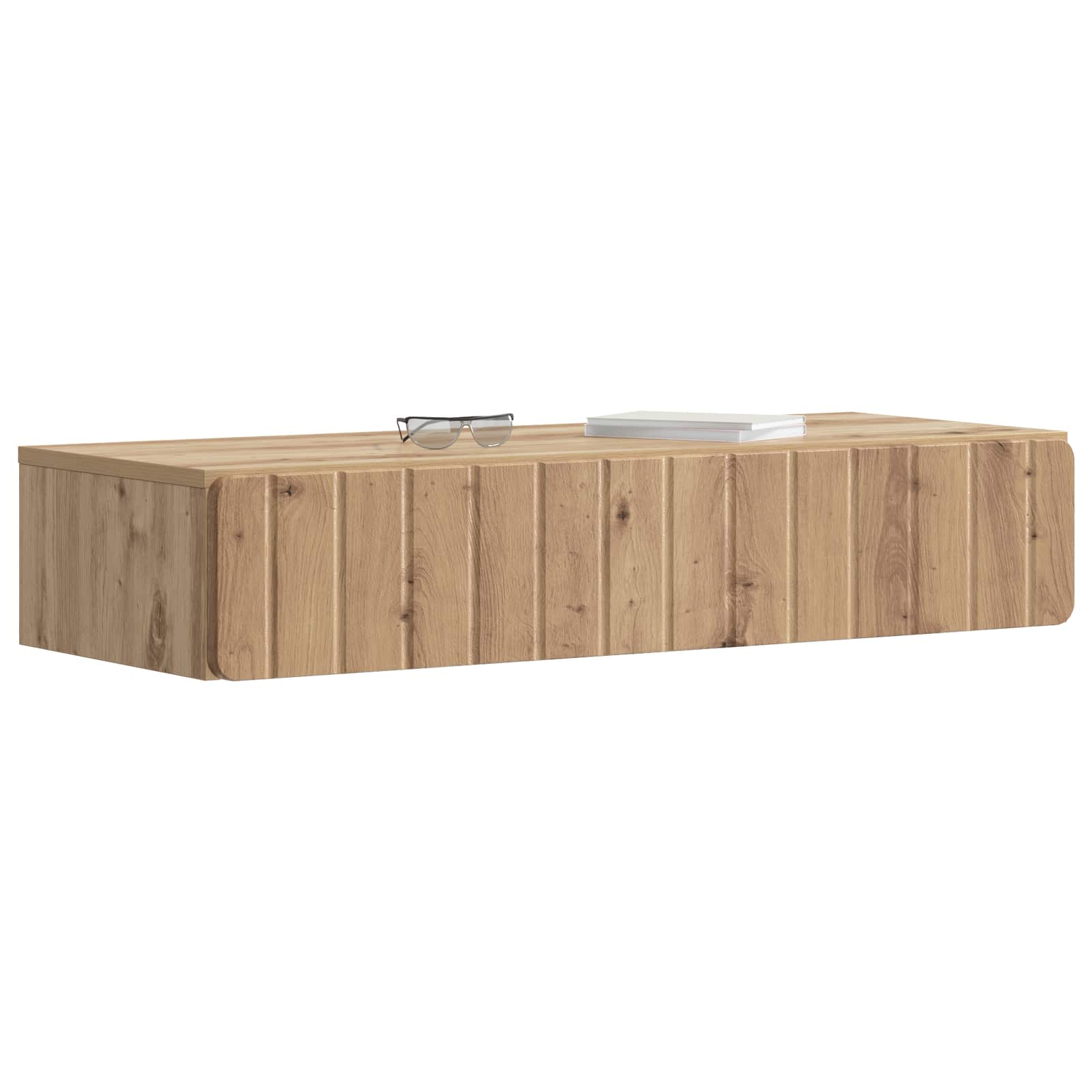 Wandmontierter Beistelltisch Artisan-Eiche 87,5 x 34,5 x 17 cm