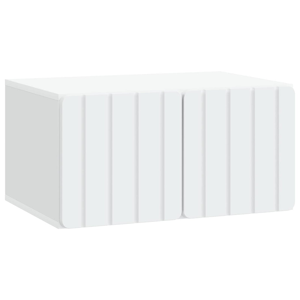 Wandmontierter TV-Schrank Weiß 59,5 x 41 x 30 cm Holzwerkstoff