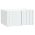 Wandmontierter TV-Schrank Weiß 59,5 x 41 x 30 cm Holzwerkstoff