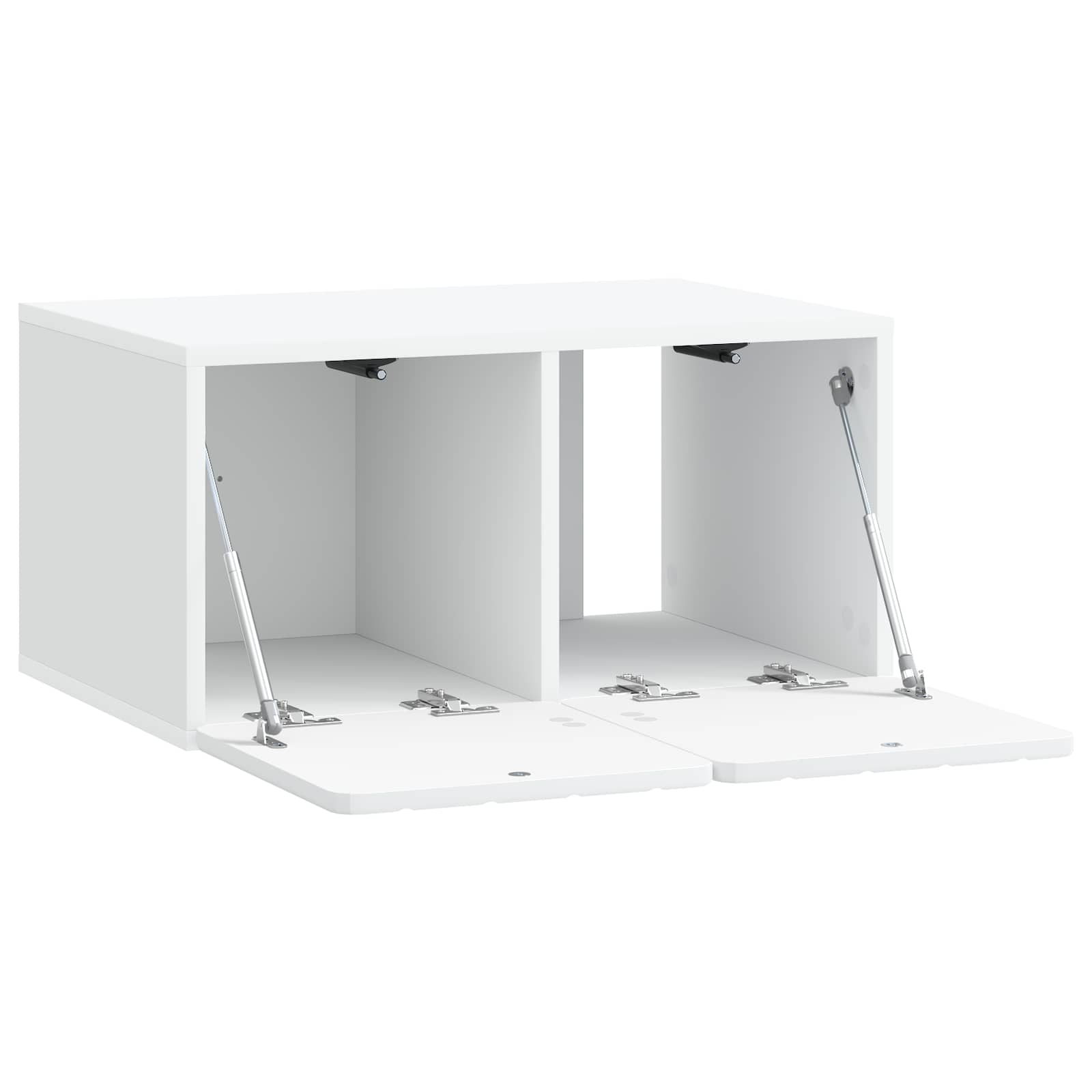 Wandmontierter TV-Schrank Weiß 59,5 x 41 x 30 cm Holzwerkstoff
