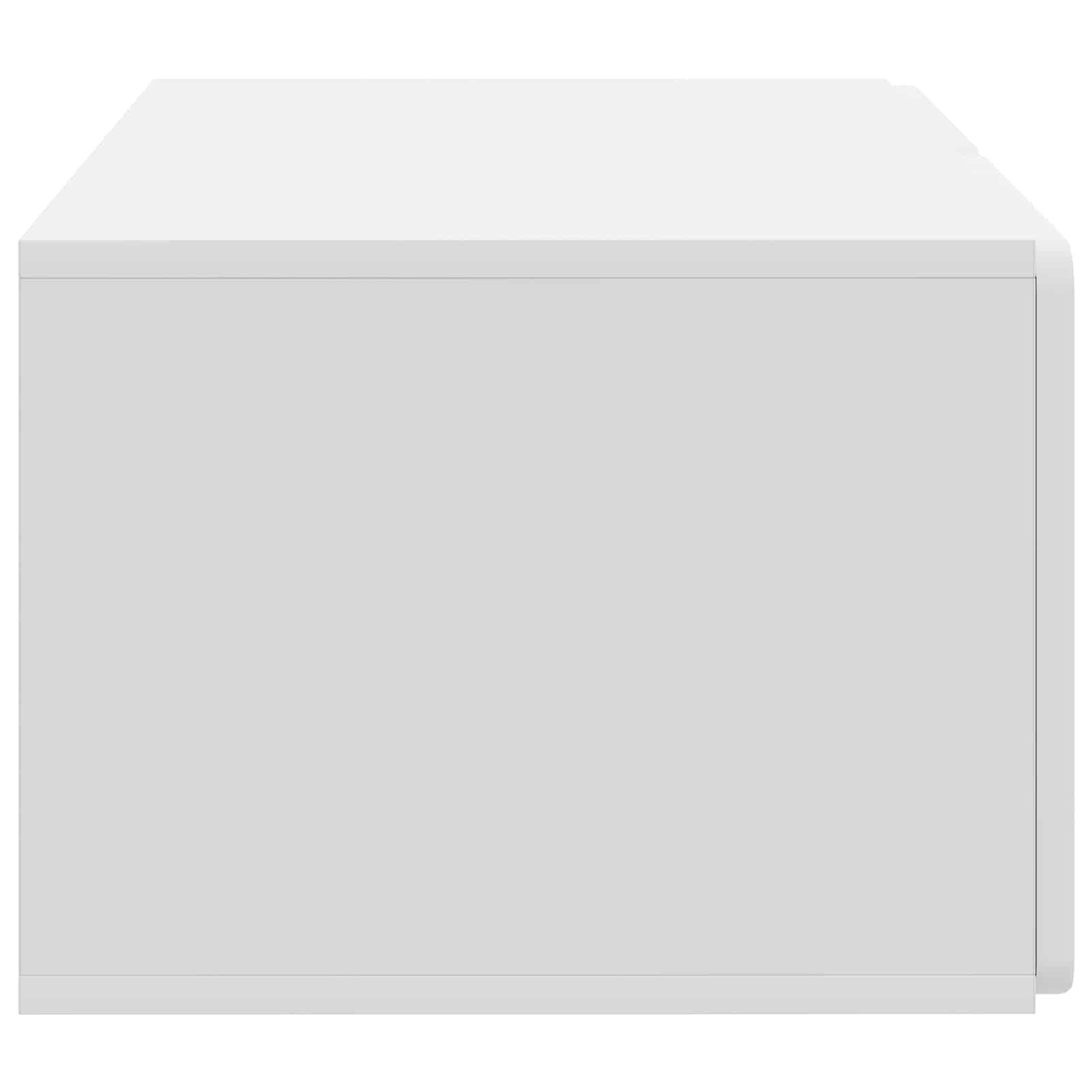 Wandmontierter TV-Schrank Weiß 59,5 x 41 x 30 cm Holzwerkstoff