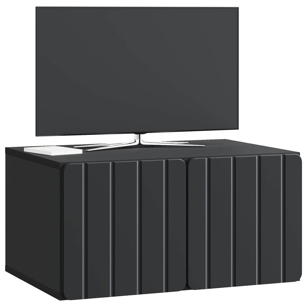 Wandmontierter TV-Schrank Schwarz 59,5 x 41 x 30 cm
