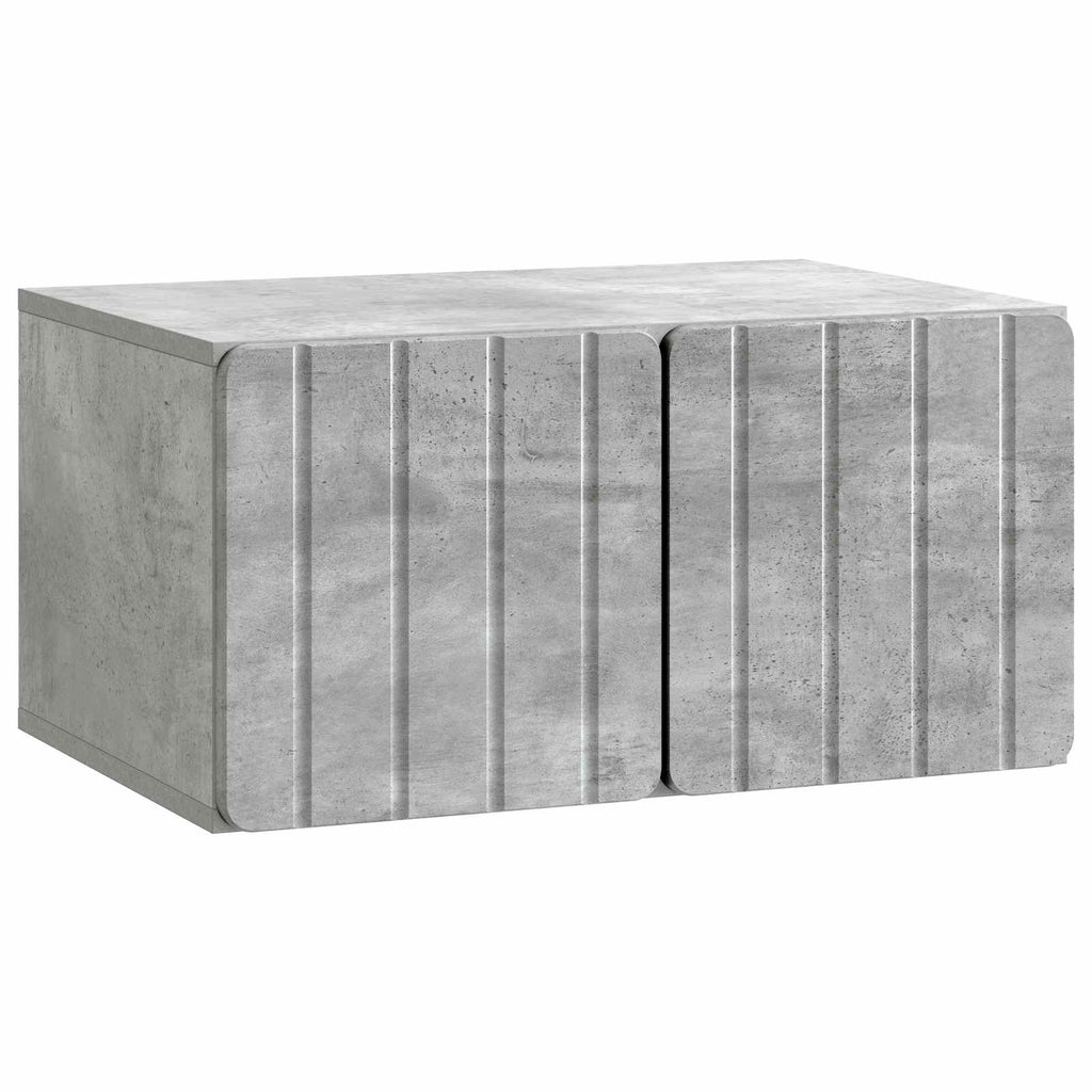 Wandmontierter TV-Schrank Betongrau 59,5 x 41 x 30 cm
