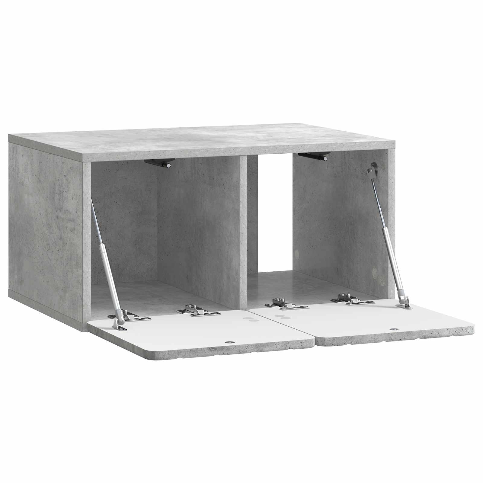 Wandmontierter TV-Schrank Betongrau 59,5 x 41 x 30 cm
