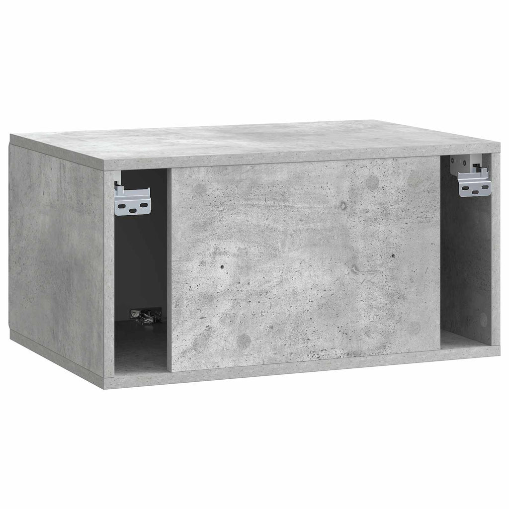 Wandmontierter TV-Schrank Betongrau 59,5 x 41 x 30 cm