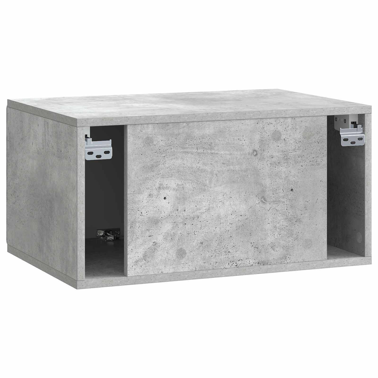 Wandmontierter TV-Schrank Betongrau 59,5 x 41 x 30 cm