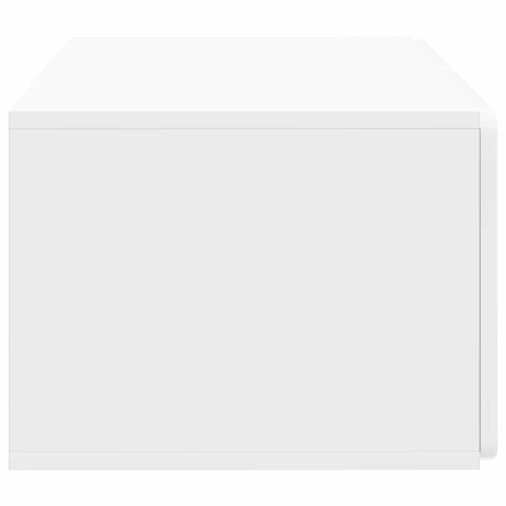 Wandmontierter TV-Schrank Hochglanz Weiß 59,5 x 41 x 30 cm