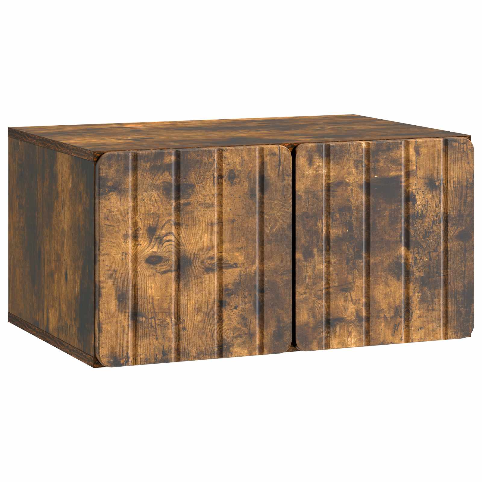 Wandmontierter TV-Schrank Geräucherte Eiche 59,5 x 41 x 30 cm