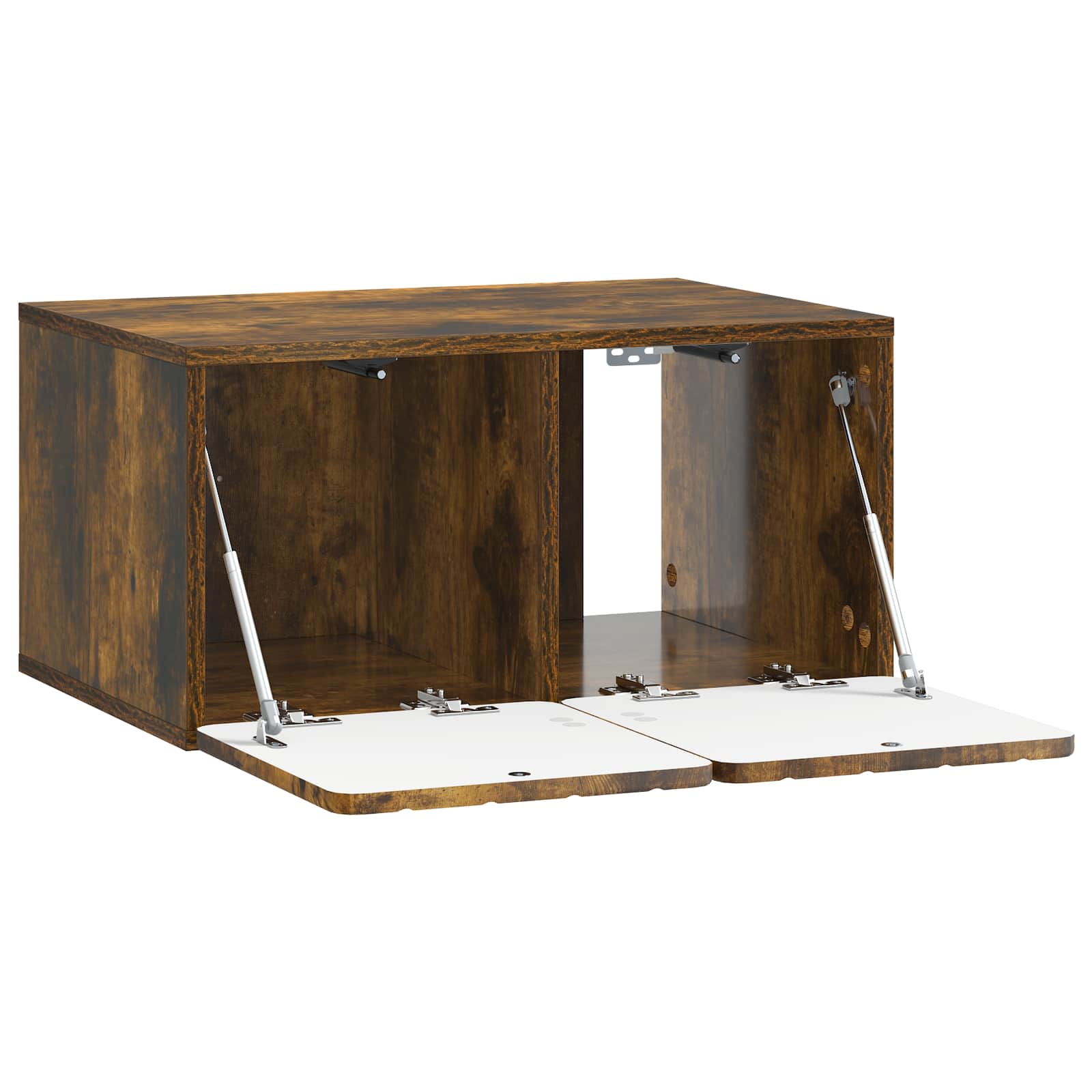 Wandmontierter TV-Schrank Geräucherte Eiche 59,5 x 41 x 30 cm