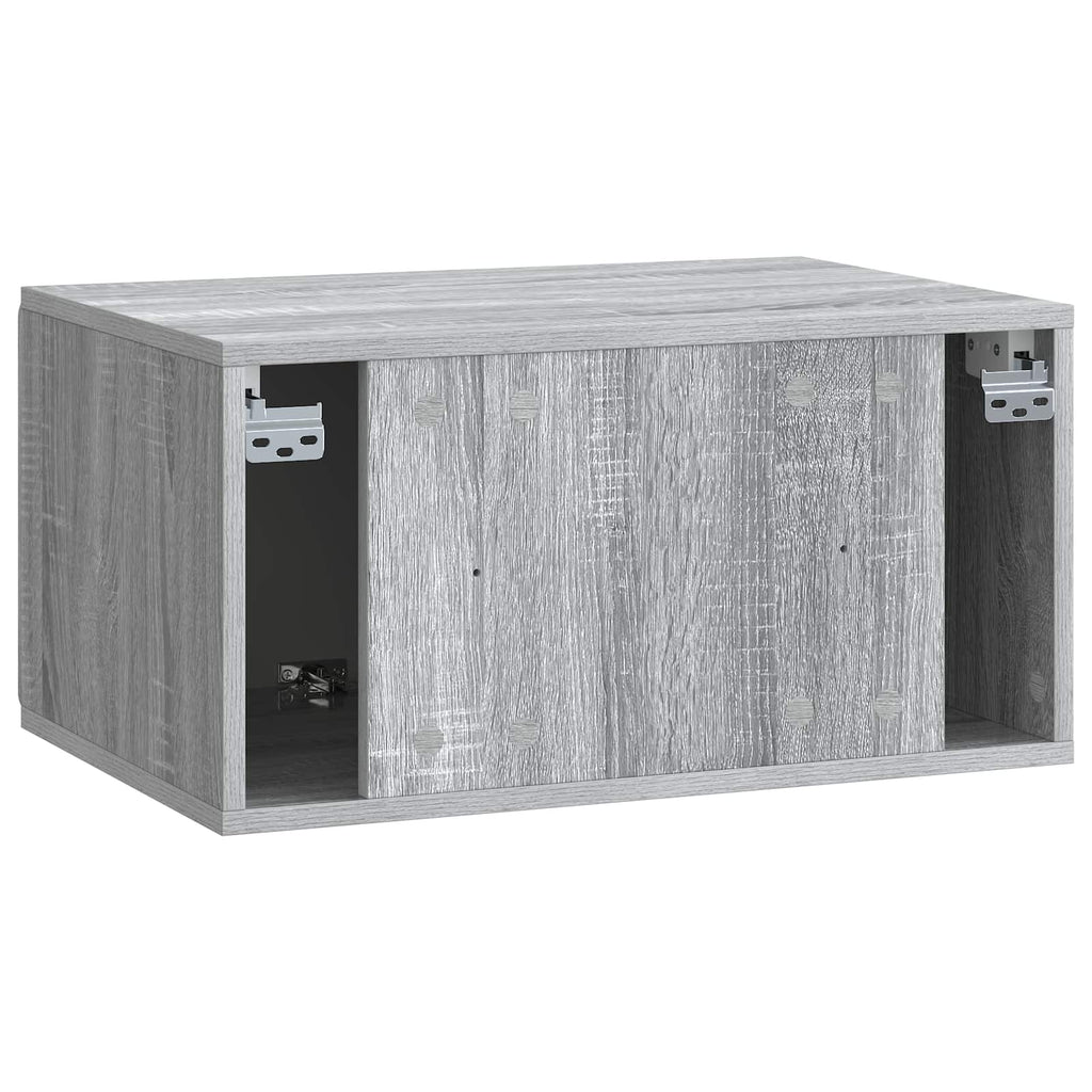 Wandmontierter TV-Schrank Graues Sonoma 59,5 x 41 x 30 cm
