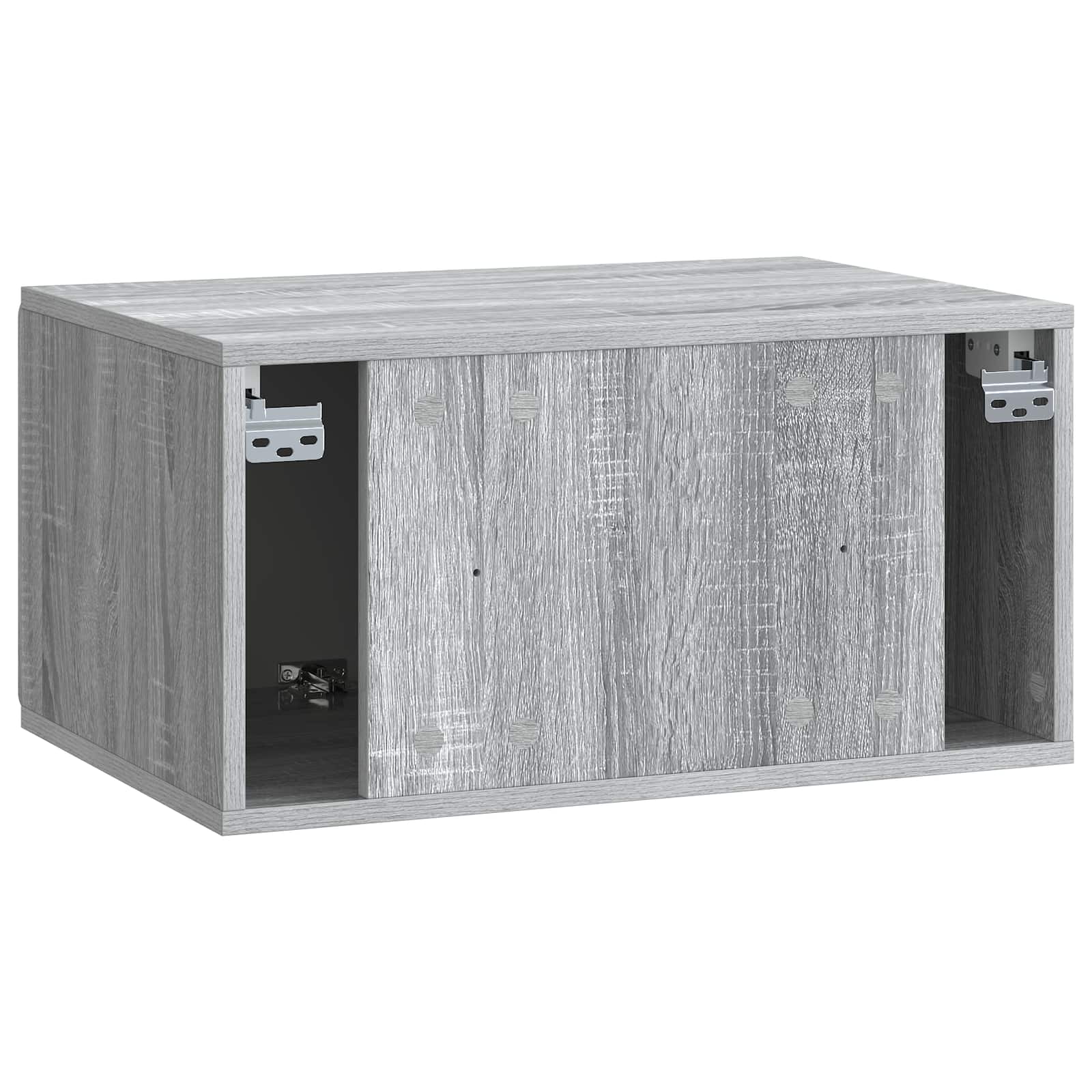 Wandmontierter TV-Schrank Graues Sonoma 59,5 x 41 x 30 cm