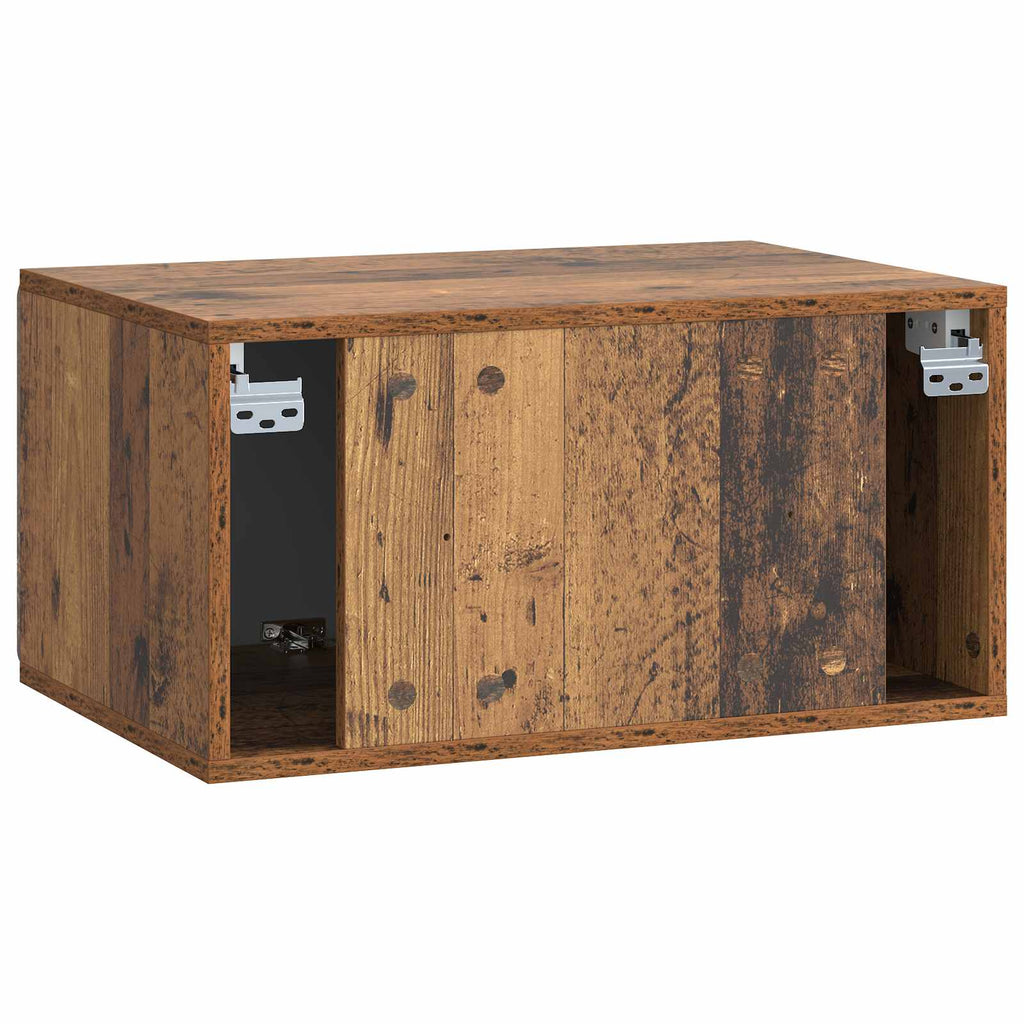 Wandmontierter TV-Schrank Altholz 59,5 x 41 x 30 cm